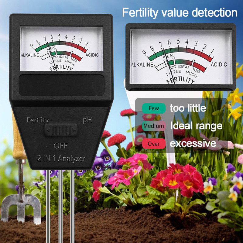 2 in 1 Soil PH Fertility Meter - огляд і ціна Ph Meter Digital Water Tester