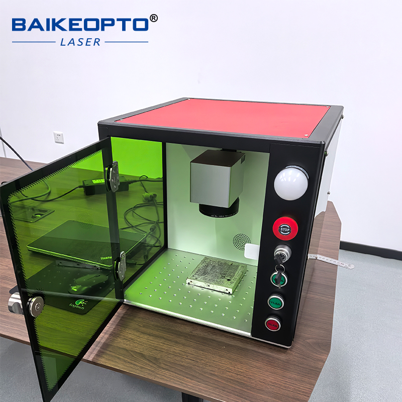 Compact Enclosed Fiber Laser E - огляд і ціна Fiber Laser Marking Machine 30W