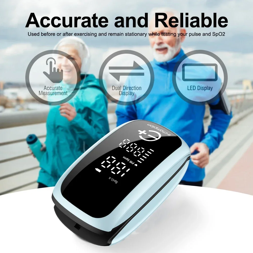 Blood Oxygen Saturation Monito - огляд і ціна Pulse Oximeter Fingertip Rechargeable